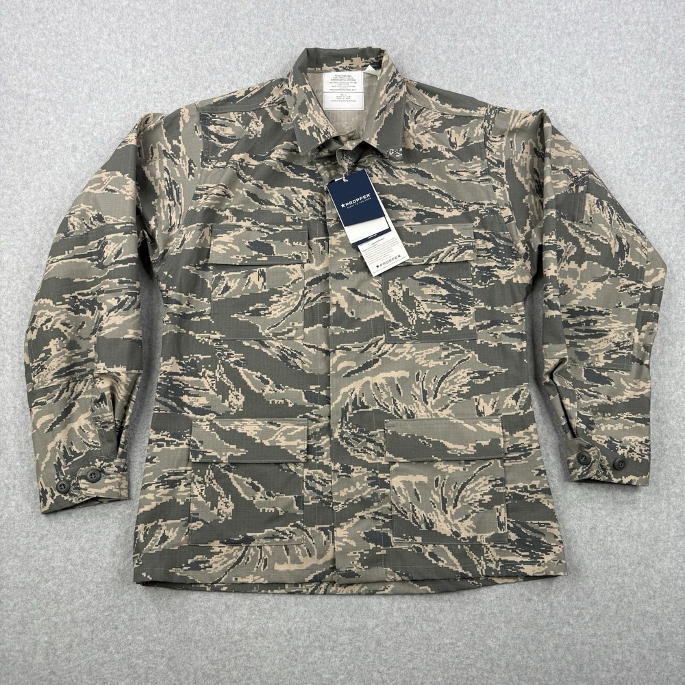 Military Jacket Mens 40L Camouflage USAF Air Force Airman Battle Uniform NEW